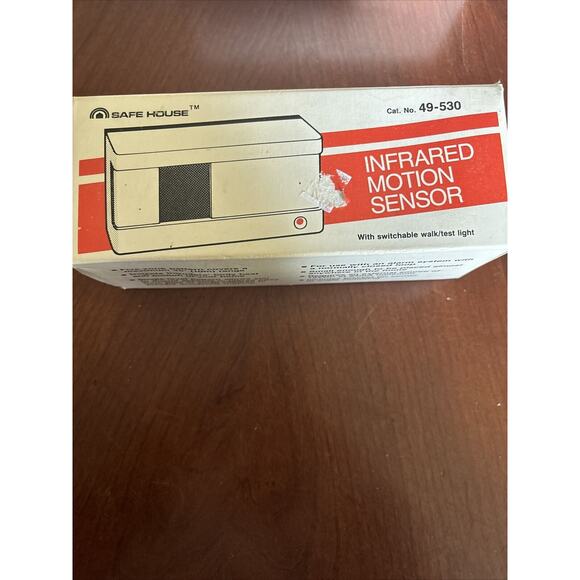 SAFE HOUSE INFRARED MOTION SENSOR PART NO.49-530 OAL 5" COVERS MAX RANGE 35" - Picture 3 of 8